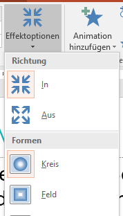 PowerPoint Animationen Effekte