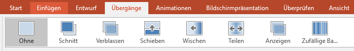 PowerPoint Übergänge und Animationen